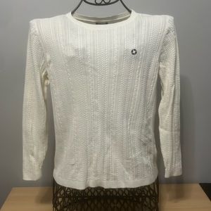 Ivory colored Chase uniform sweater